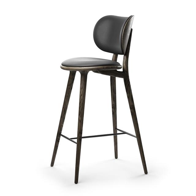 Mater High Stool Barstol med Ryg - Sirka Grå 74 cm