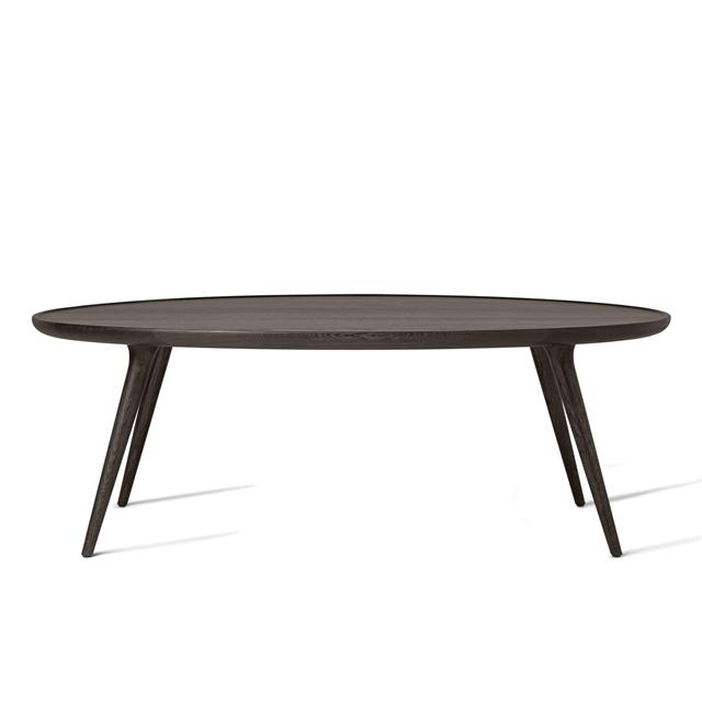 Mater Accent Oval Sofabord i Grå - Unik Designoplevelse