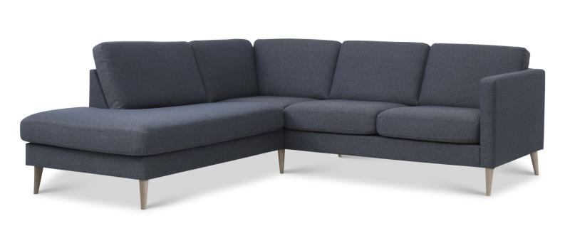 Elegant Ask Sæt 52 Sofa med Venstre Chaiselong - Navy Blå