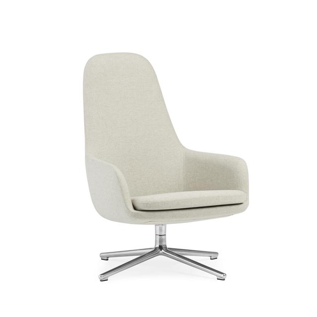 Normann Copenhagen Era Lænestol Høj med Swivel Aluminium