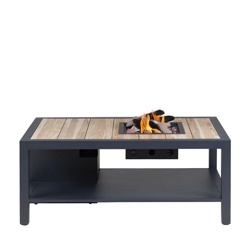 Cosi Fires Cosiflow Ildbord i Teaktræ og Aluminium
