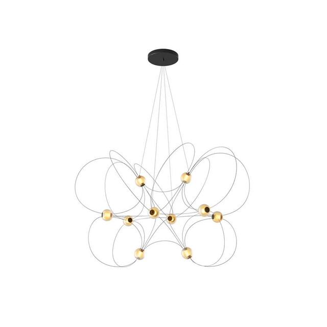 DCW Éditions Munari Pendel X10 - Elegant Sort Belysning