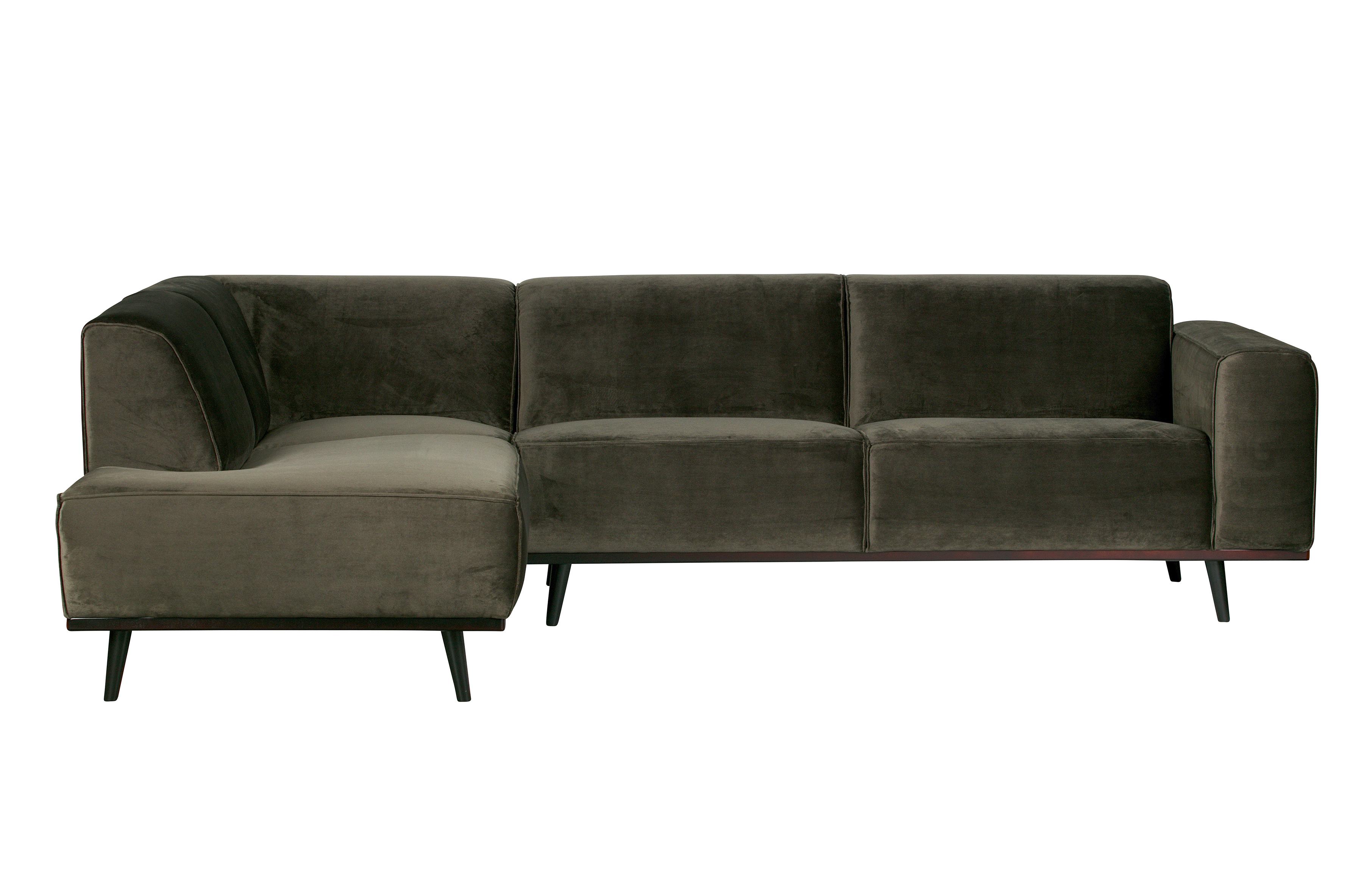 Bepurehome Statement Hjørnesofa - Varm Grøn Fløjl