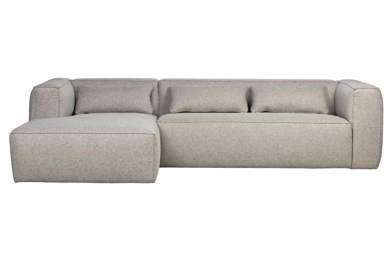 Woood Exclusive Bean Hjørnesofa Venstre - Lysegrå Stof Udsalg