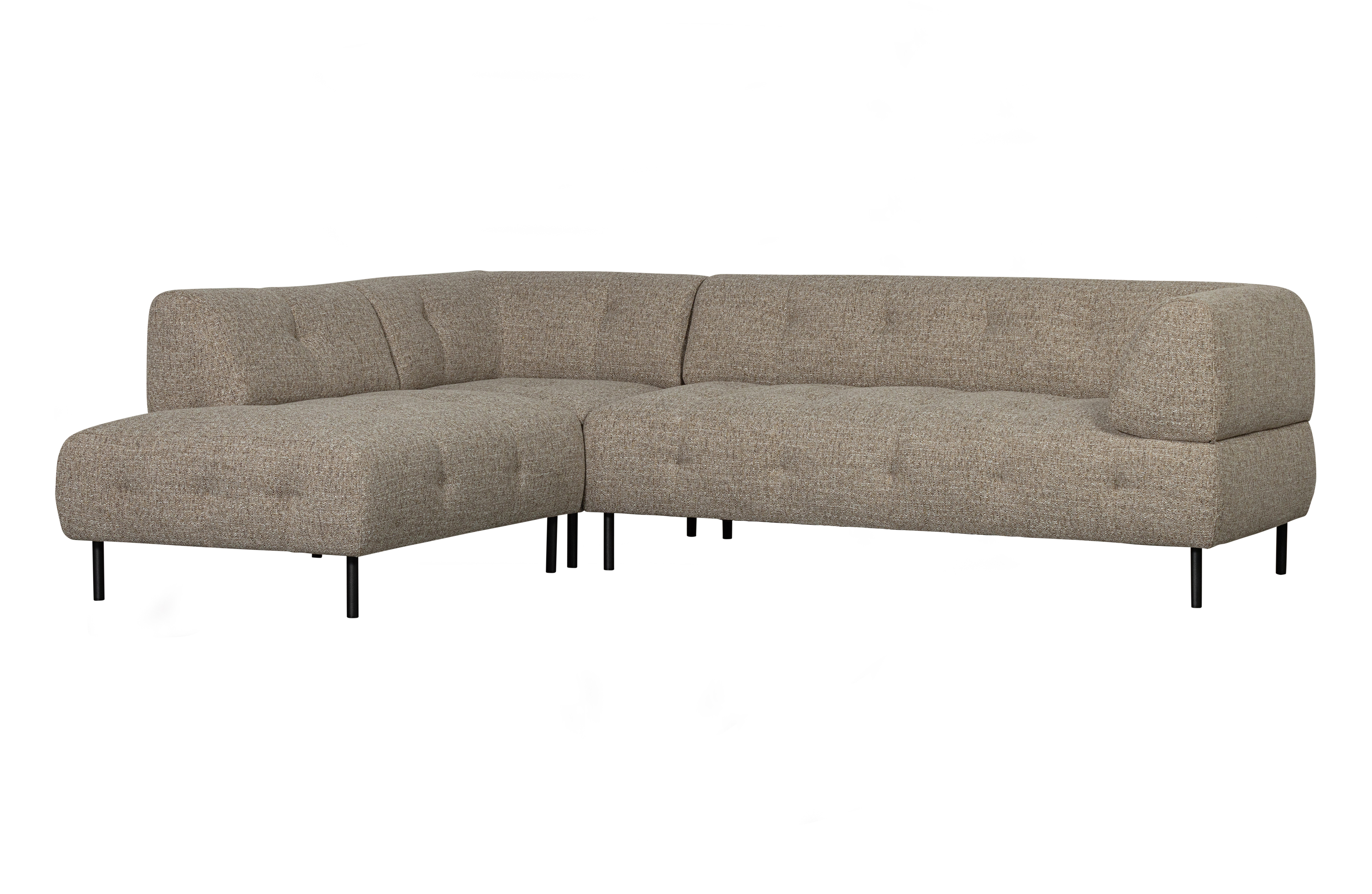 Woood Exclusive Lloyd Hjørnesofa - Groft Vævet Brun Melange