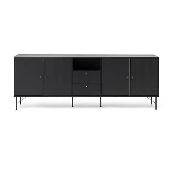 Mistral Skænk med Låger og Skuffer - Sortbejdset Design