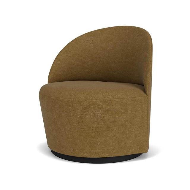 Audo Tearoom Lænestol med Swivel i Guld Bouclé