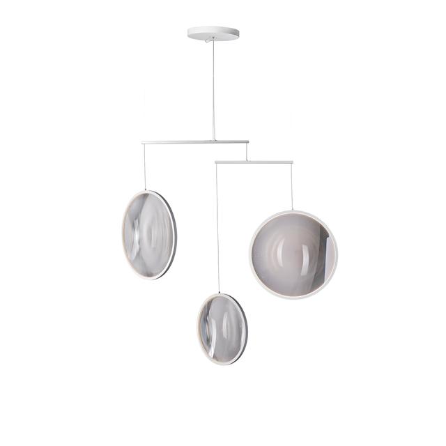 DCW Focus X3 Lysekrone i Mat Hvid - Elegant Design