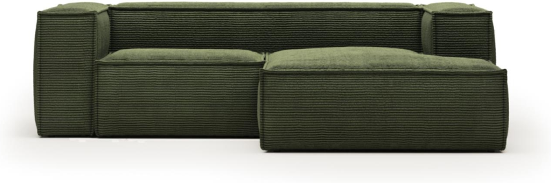 Blok Højrevendt Chaiselong Sofa i Grøn - Komfortabel Elegance