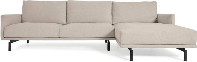 Moderne 3-personers Sofa i Beige - Højrevendt Galene