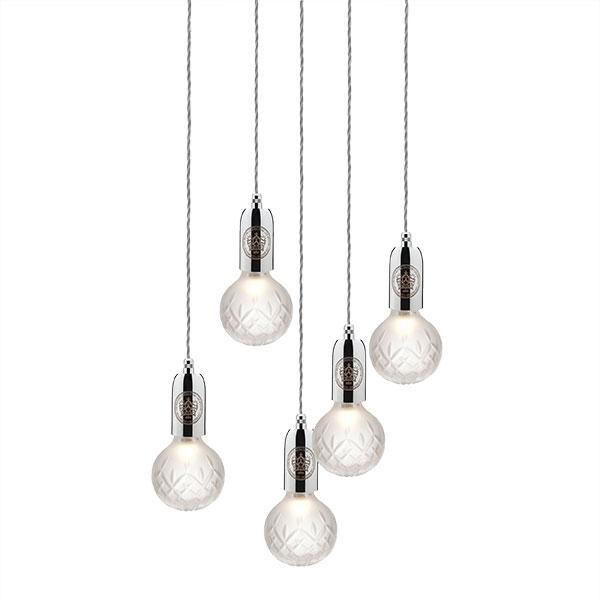 Lee Broom Crystal Bulb Pendel i Matteret Krom