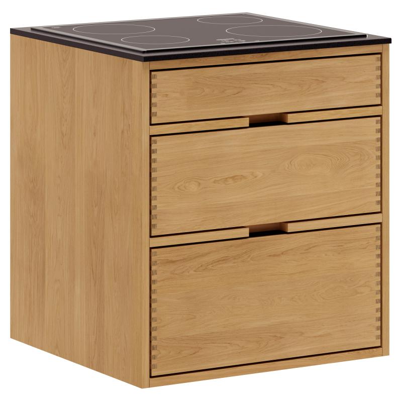 60 cm Just Wood Underskab - Forberedt til Kogeplade
