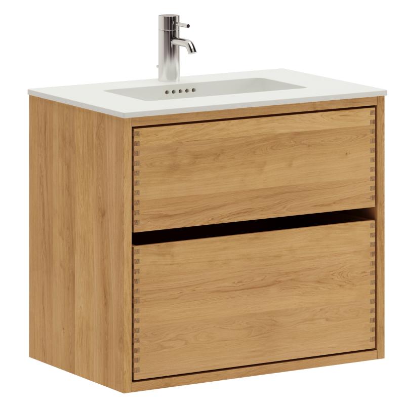 Naturolieret Just Wood Mini Badmøbel med Skuffer