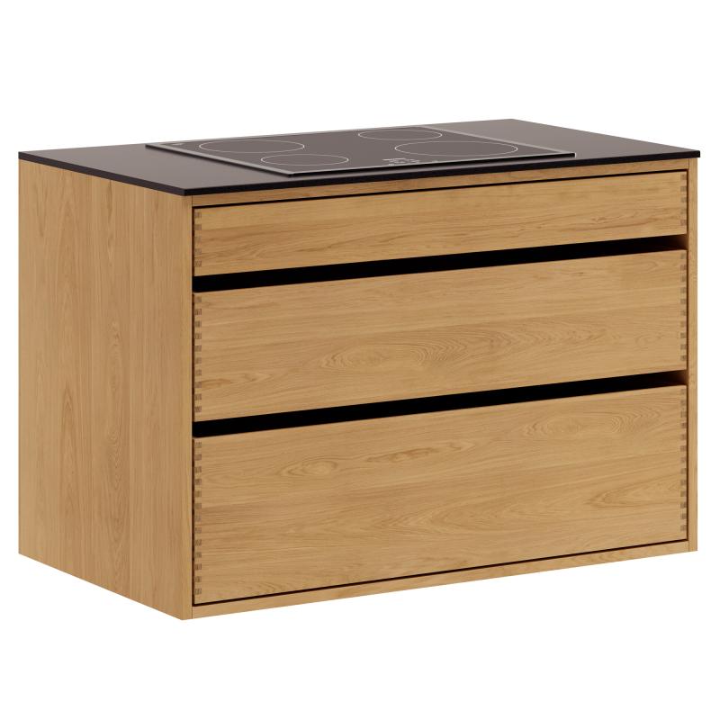 Just Wood Original Underskab 100 cm - Forberedt til Kogeplade