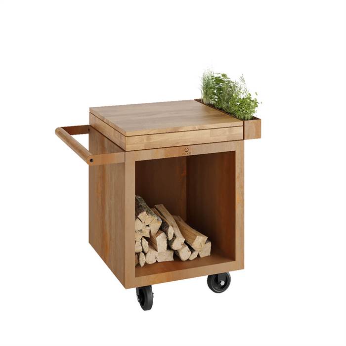 Ofyr Mise En Place Bord Corten Pro 65 Teaktræ