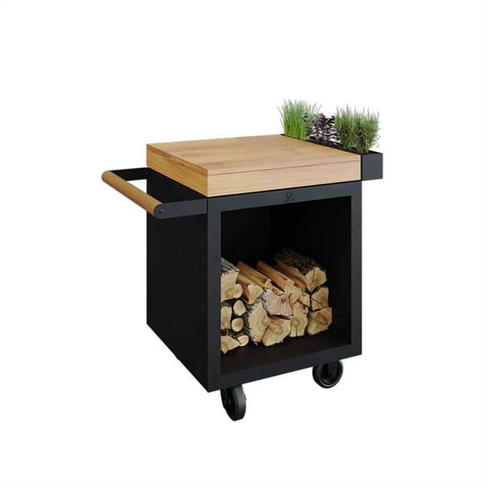 Ofyr Mise En Place Bord Black Pro 65 i Teaktræ