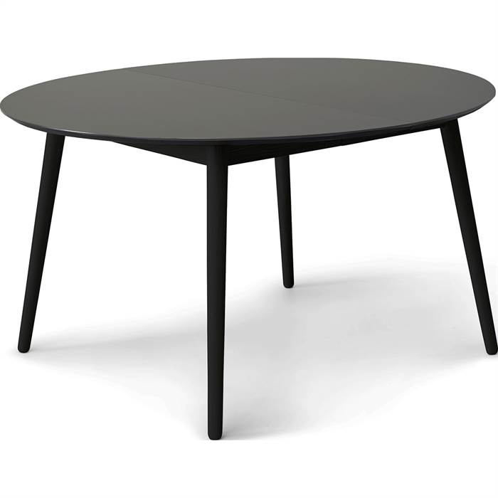 Meza By Hammel Rundt Spisebord - Grafit Laminat Med Tillægsplader