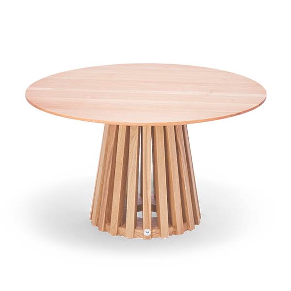 Elegant Sofabord i Hvid Olie - 90 cm Diameter