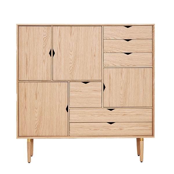Andersen Furniture S3 Reol - Hvid Eg med Lak