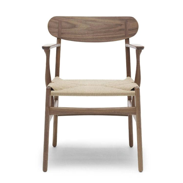 Carl Hansen & Søn CH26 Spisebordsstol i Valnød og Flet