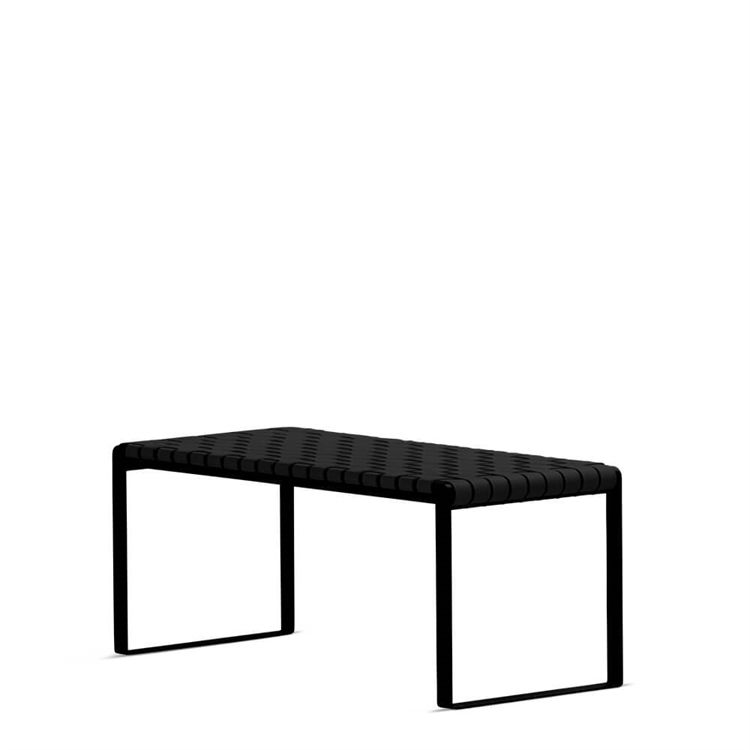 Bent Hansen Flettet Sort Læderbænk - Elegant Design