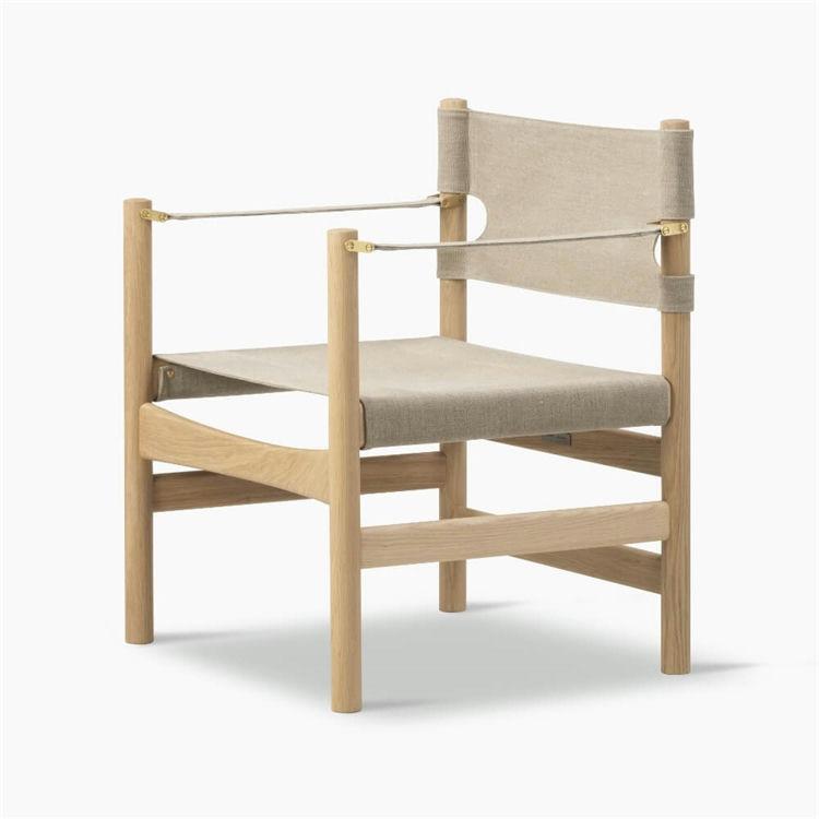 Fredericia Furniture Canvas 21 Stol - Naturlig Kanvas Egetræ