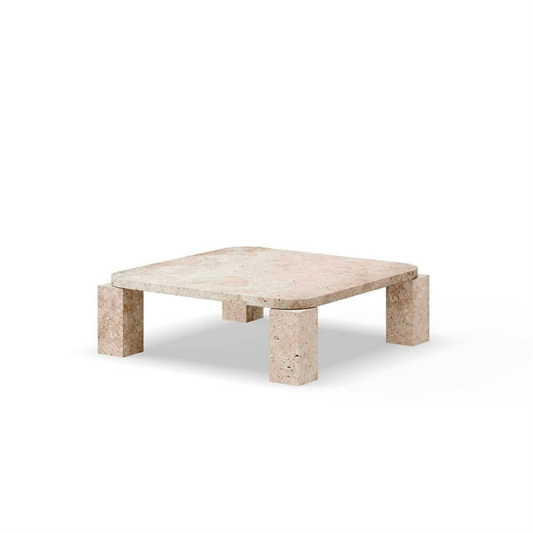 New Works Atlas Kaffebord i Travertin - Elegant Design