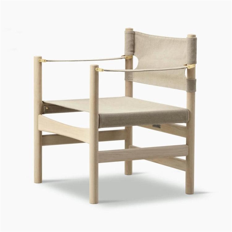 Fredericia Furniture Canvas 21 Stol i Natur Kanvas og Eg