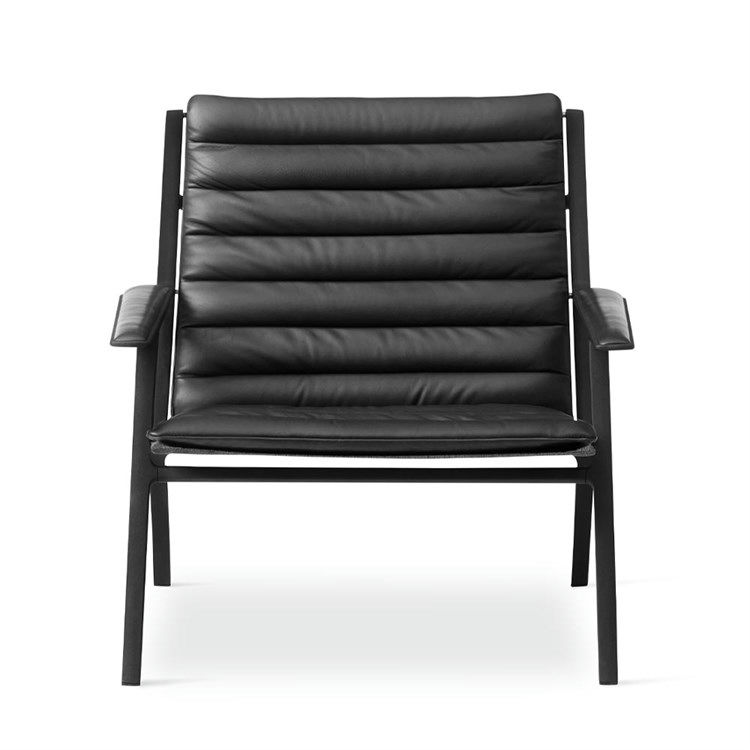 Vipp Loungestol Vipp456 - Elegant Sort Lædertilbud