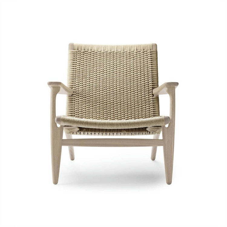 Carl Hansen & Søn CH25 Wegner Loungestol i Hvidolieret Eg