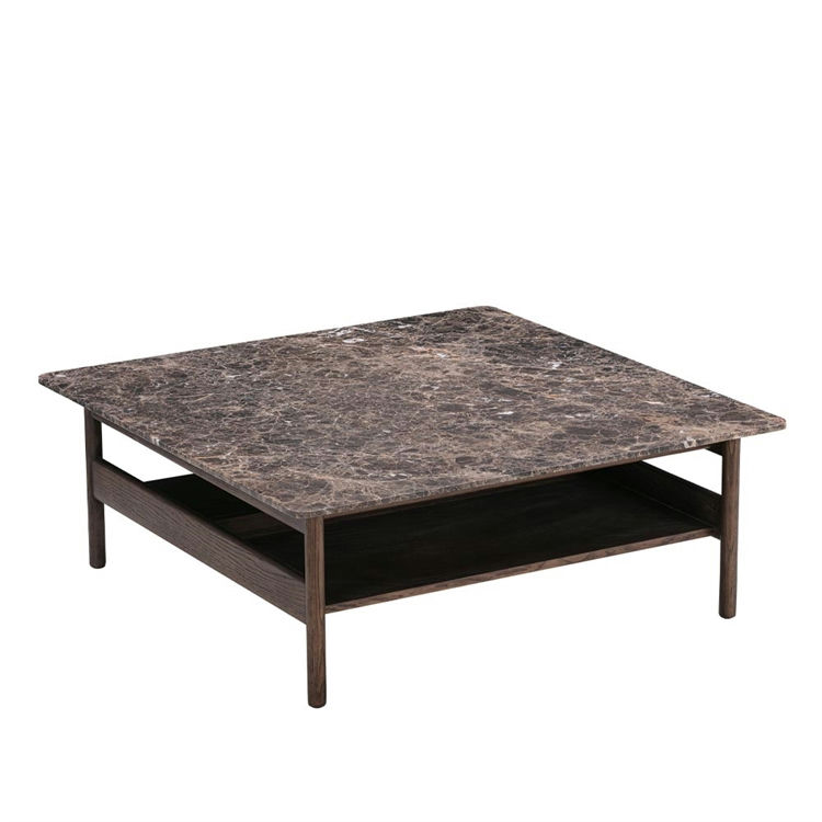 Wendelbo Collect Sofabord Medium i Marmor og Eg