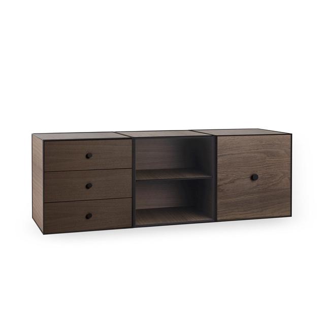 Audo Frame Trio Reol i Røget Eg - Stilfuldt Møbel