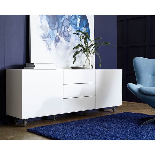 Edge By Hammel Snehvid Skænk på Hjul - Minimalistisk Design