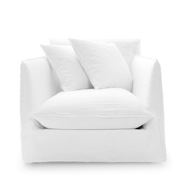 Gervasoni Ghost 01 Lænestol - Elegant Komfort i Hvid