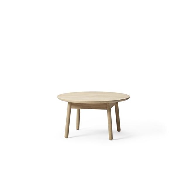 Halle Nest Spisebord Ø75 Hvidpigmenteret - Moderne Design