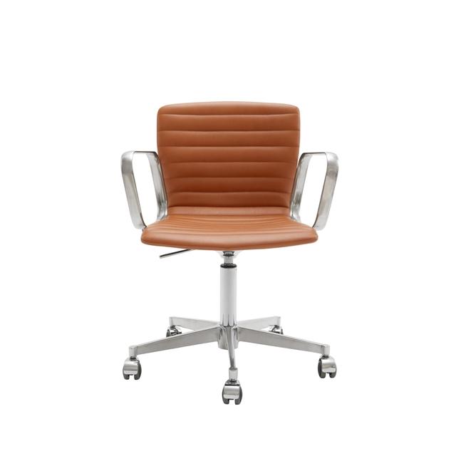 Magnus Olesen Butterfly Swivel Kontorstol i Poleret Aluminium