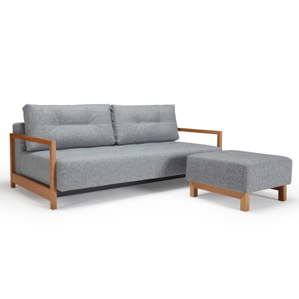Elegant Oakfrost Delux Sovesofa med Excess Pocket - Grå