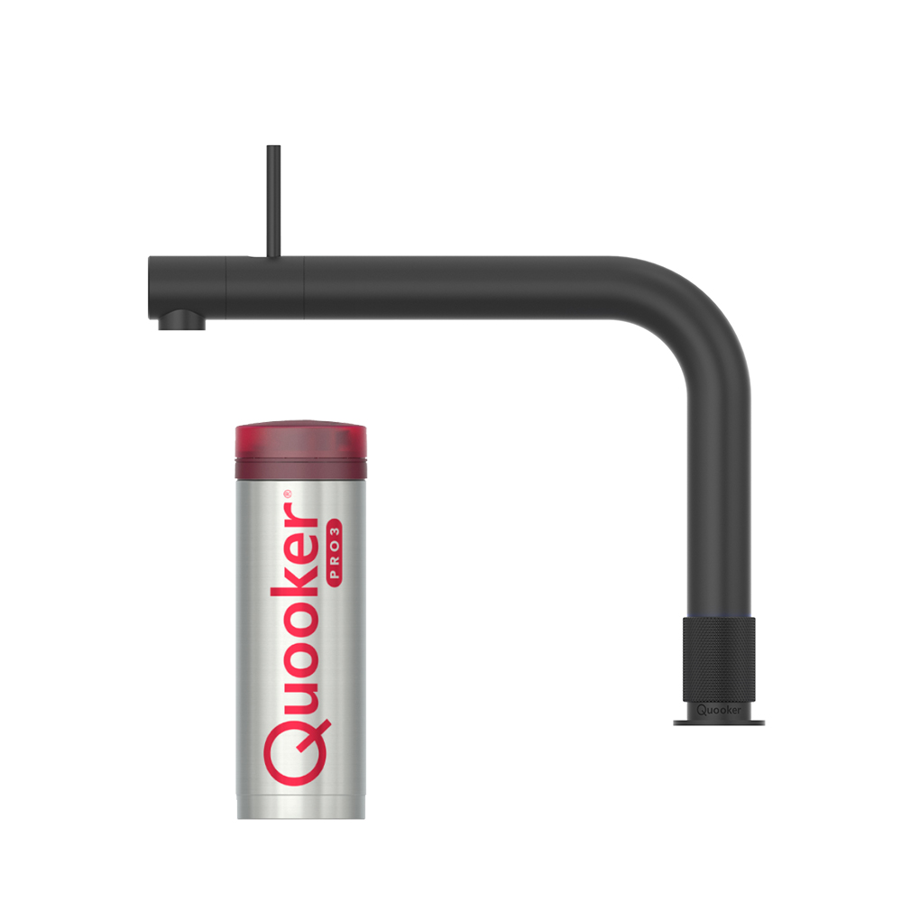 Quooker Front Inkl. Pro3 - Sort Vandhane med Innovativ Betjening