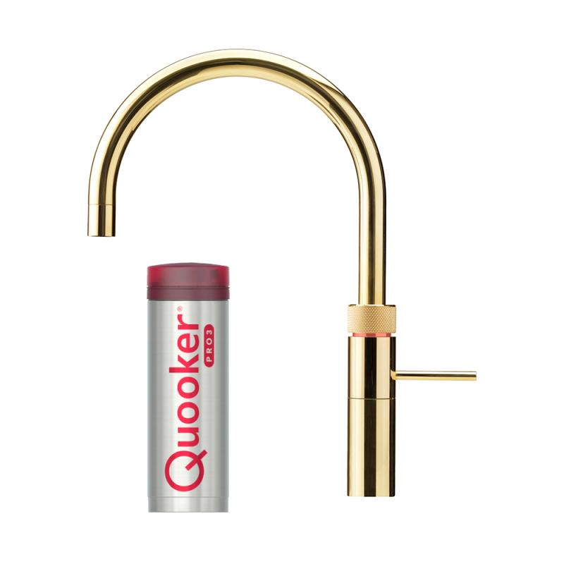 Quooker Fusion Round Armatur med Pro3 - Messing
