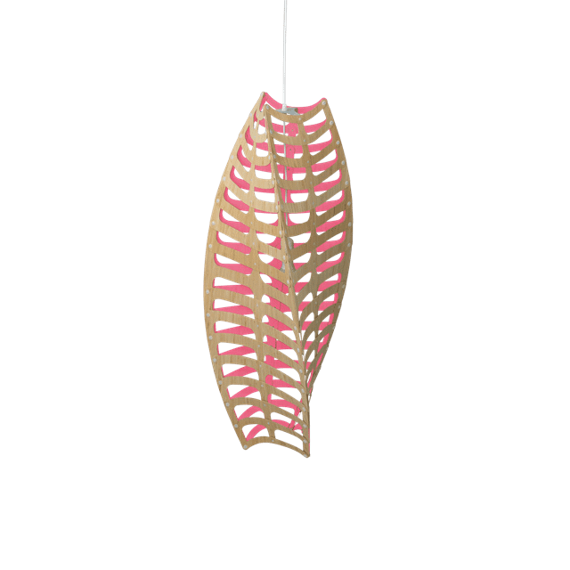 David Trubridge Toru Pendel i Pink - Elegant Belysning