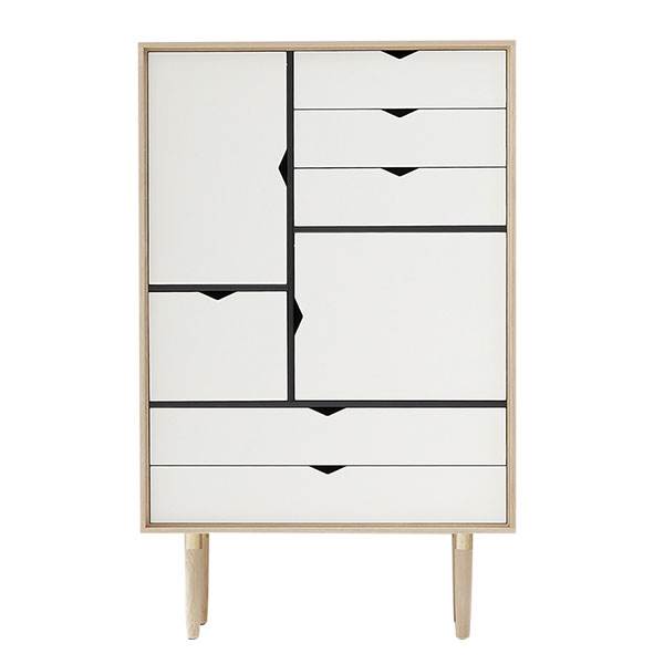 Andersen Furniture S5 Reol - Eg med Hvide Fronter