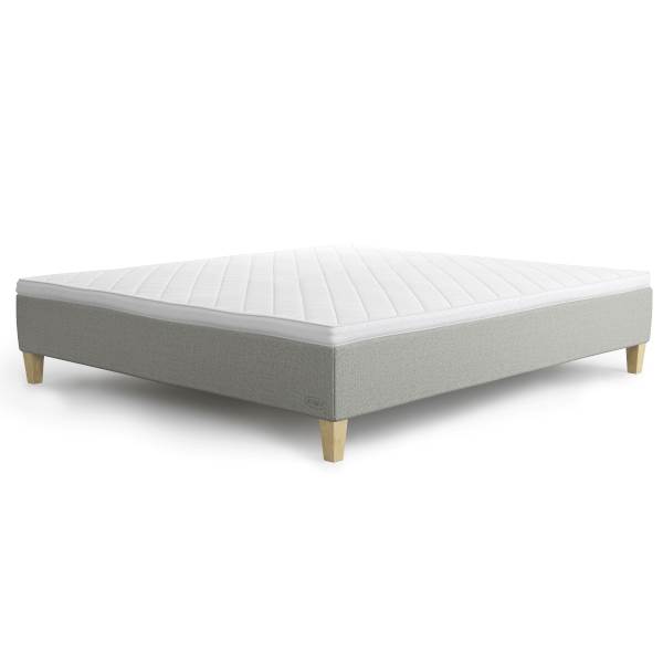 Jensen Diplomat Nordic Seamless Boksmadras 180x200 - Grå