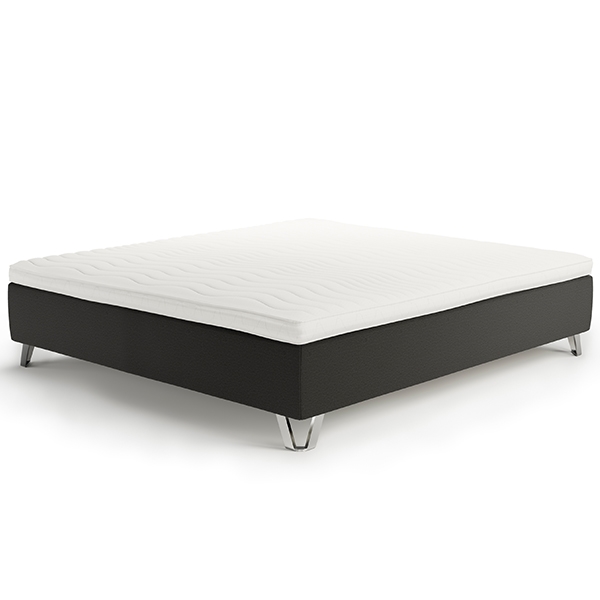 Jensen Diplomat Nordic Seamless Boksmadras 180x200 - Anthracit
