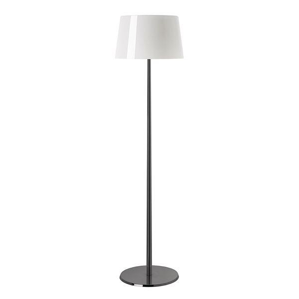 Foscarini Lumiere XXL Gulvlampe i Krom og Hvid med Dæmper