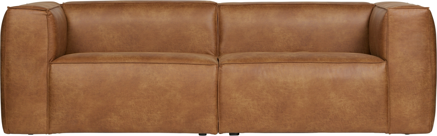 3-personers Sofa i Læder - Lysebrun fra WOOOD