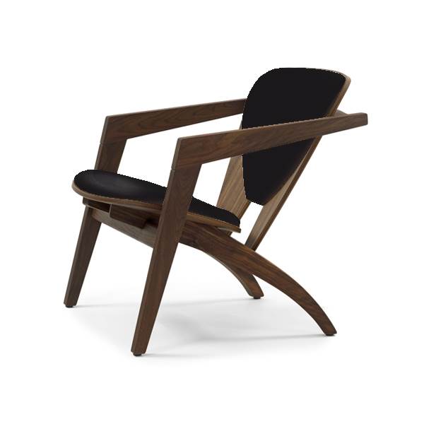 Wegner Butterfly GE460 Stol i Valnød og Sort Læder