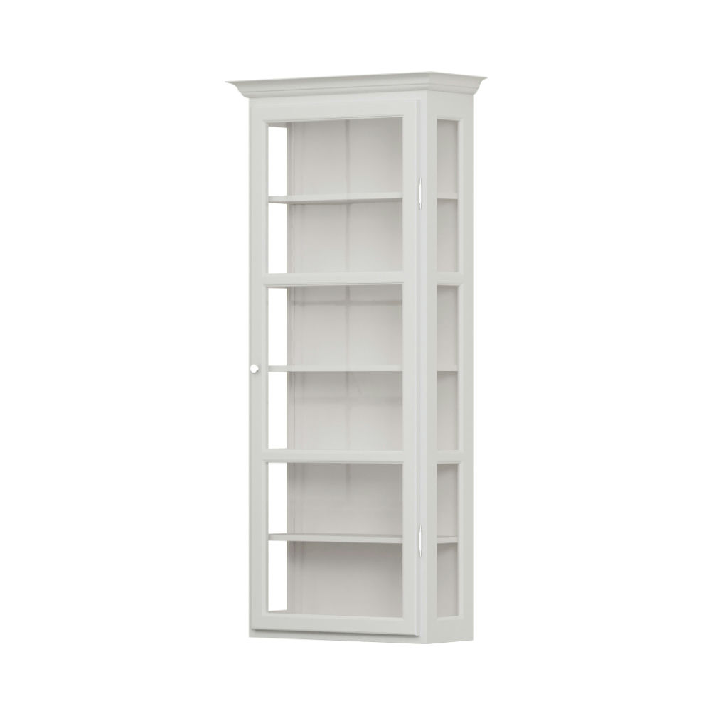 Lindebjerg Design Vitrineskab V4 - Hvid, Tidsløse Farver