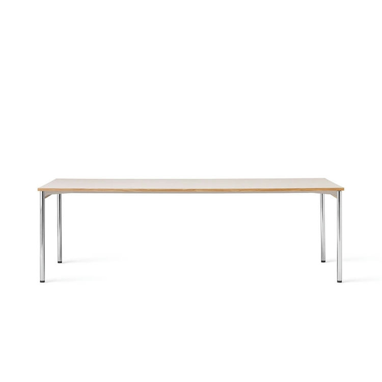 Audo Co Skrivebord i Chrome og Creme Laminate 240x100