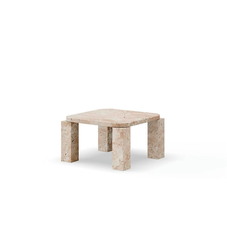 New Works Atlas Kaffebord i Travertine - Æstetisk Design