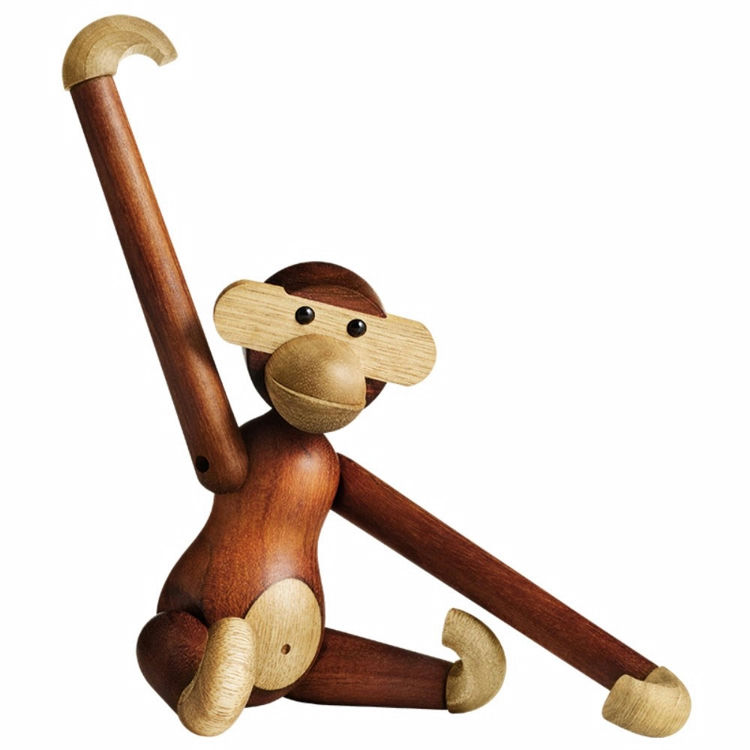 Kay Bojesen Abe i Teak - Stort Træfigur Til Boligen